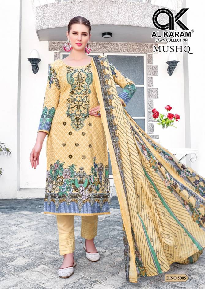 Mushq 5 By Al Karam Cotton Pakistani Dress Material Wholesale Price In Surat
